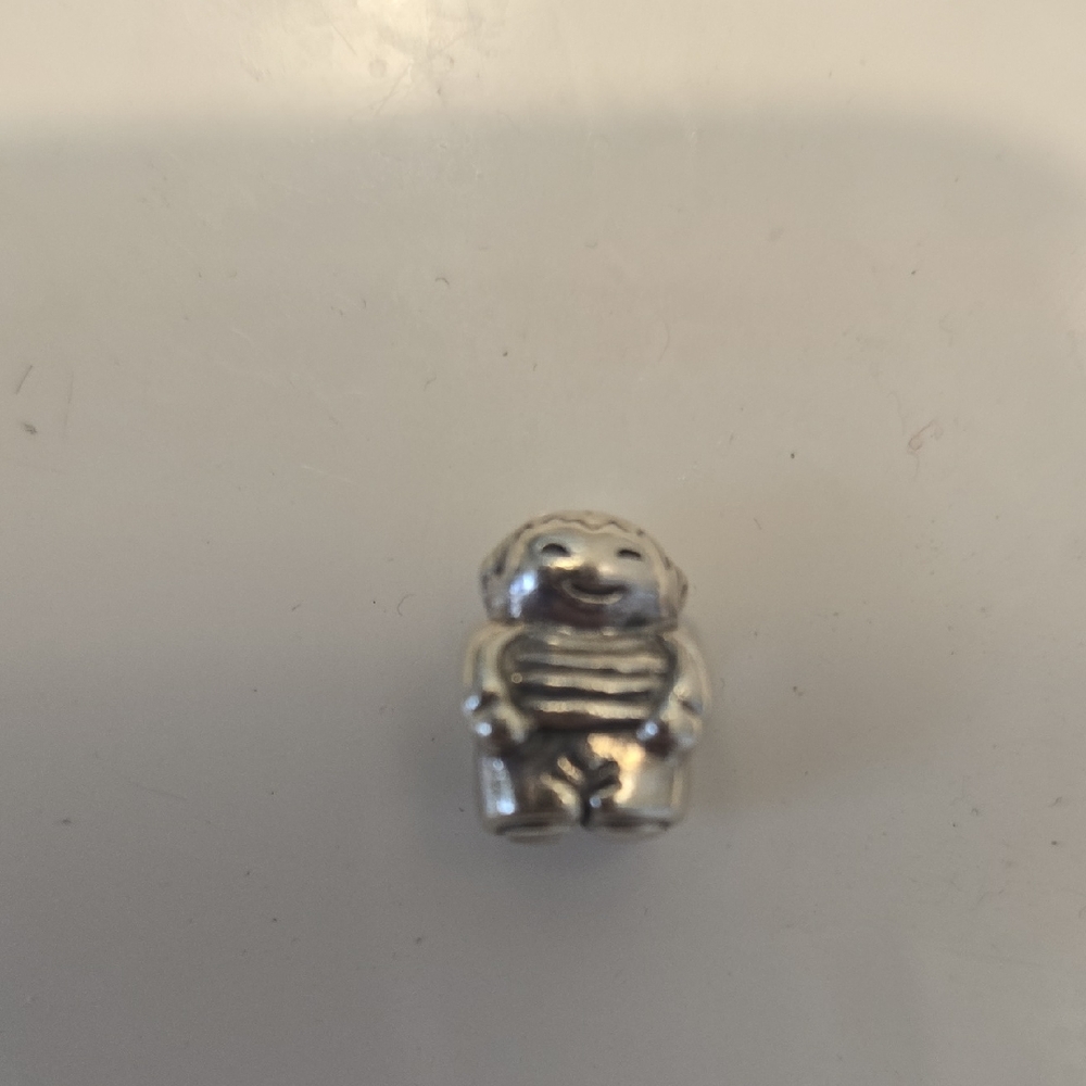 Pandora Retired Silver Charm Bead- Boy